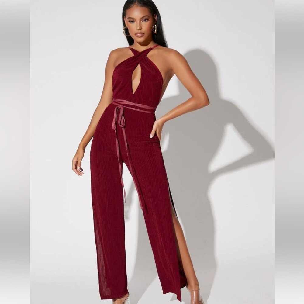 Shein Red Cross Jumpsuit